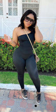 Load image into Gallery viewer, Solid One Shoulder Sleeveless Skinny Jumpsuits