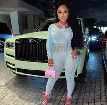 Load image into Gallery viewer, Sexy Long Sleeve Tight Ripped Jumpsuit