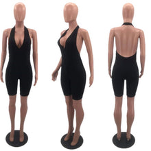 Load image into Gallery viewer, Sexy Deep V Neck Backless Romper