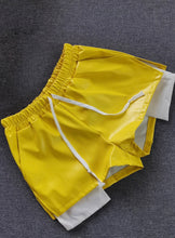 Load image into Gallery viewer, Tie Up PU Leather Split Shorts
