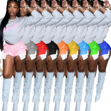 Load image into Gallery viewer, Tie Up PU Leather Split Shorts