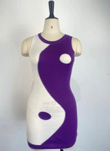 Load image into Gallery viewer, Color Block Sleeveless Tight Knit Mini Dress