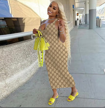 Load image into Gallery viewer, Sexy Printed Sleeveless Maxi Dress