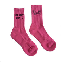 Load image into Gallery viewer, Fashion Women And Men Letters Print Solid Color Socks