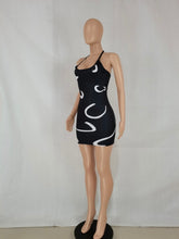Load image into Gallery viewer, Sexy Printed Halter Slim Mini Dress