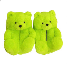 Load image into Gallery viewer, Teddy Bear Home Cute Plush Warm Slippers
