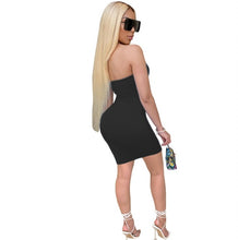 Load image into Gallery viewer, Plus Size Sexy Strapless Bodycon Mini Dress
