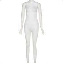 Load image into Gallery viewer, Sexy Sleeveless See-through Hollow Out Tight Jumpsuit