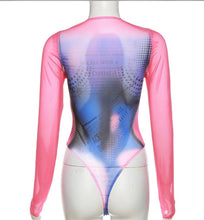 Load image into Gallery viewer, Fashion Print Slim Long Sleeve Bodysuits