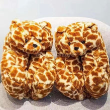 Load image into Gallery viewer, Teddy Bear Home Cute Plush Warm Slippers