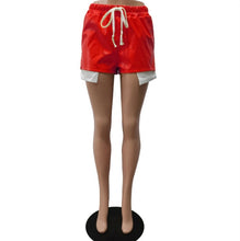 Load image into Gallery viewer, Tie Up PU Leather Split Shorts