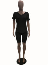 Load image into Gallery viewer, Casual Solid Short Sleeve Loose Two Piece Set