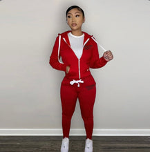 Load image into Gallery viewer, A Plush Sweatshirt Sports Casual Two Piece Set