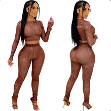 Load image into Gallery viewer, Casual Print Long Sleeve Pants 2 Piece Set