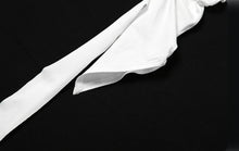 Load image into Gallery viewer, Solid long Sleeve Shawl Holes Bandage Skirt 2 Piece Set