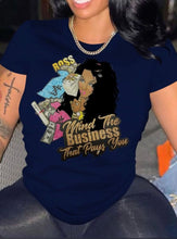 Load image into Gallery viewer, Plus Size Casual Print Short Sleeve T-shirt