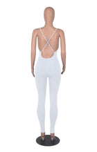 Load image into Gallery viewer, Solid Color Backless Jumpsuits
