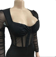 Load image into Gallery viewer, Mesh Patchwork Solid Rompers