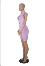 Load image into Gallery viewer, Fashion Zipper Sleeveless Rompers