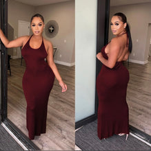 Load image into Gallery viewer, Sexy Backless U Neck Maxi Dress
