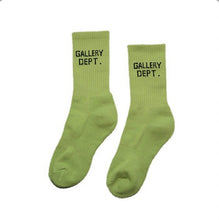 Load image into Gallery viewer, Fashion Women And Men Letters Print Solid Color Socks