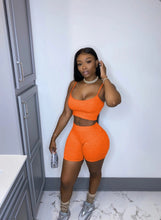 Load image into Gallery viewer, Solid Cami Top And Shorts Two Piece Sets