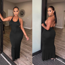 Load image into Gallery viewer, Sexy Backless U Neck Maxi Dress