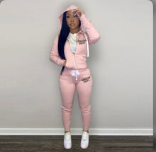 Load image into Gallery viewer, A Plush Sweatshirt Sports Casual Two Piece Set