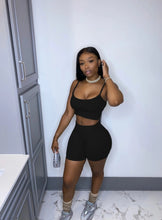 Load image into Gallery viewer, Solid Cami Top And Shorts Two Piece Sets