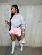 Load image into Gallery viewer, Tie Up PU Leather Split Shorts