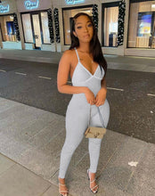 Load image into Gallery viewer, Solid Color Backless Jumpsuits