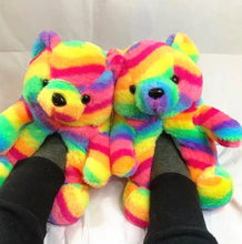 Load image into Gallery viewer, Teddy Bear Home Cute Plush Warm Slippers