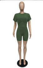 Load image into Gallery viewer, Casual Solid Short Sleeve Two Piece Shorts Set