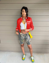 Load image into Gallery viewer, A Letter Embroidery Long Sleeve Baseball Jacket