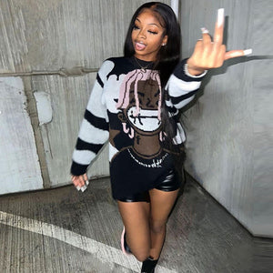 Loose Long Sleeve Pullover Sweater