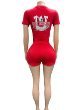 Load image into Gallery viewer, VIP1 Print Short Sleeve Tops Shorts 2 Piece Set
