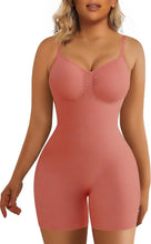 Load image into Gallery viewer, SHAPERX Shapewear for Women Tummy Control Bodysuit Mid Thigh Body Shaper Shorts for a Lifted Look
