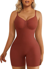 Load image into Gallery viewer, SHAPERX Shapewear for Women Tummy Control Bodysuit Mid Thigh Body Shaper Shorts for a Lifted Look

