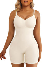 Load image into Gallery viewer, SHAPERX Shapewear for Women Tummy Control Bodysuit Mid Thigh Body Shaper Shorts for a Lifted Look
