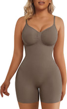 Load image into Gallery viewer, SHAPERX Shapewear for Women Tummy Control Bodysuit Mid Thigh Body Shaper Shorts for a Lifted Look
