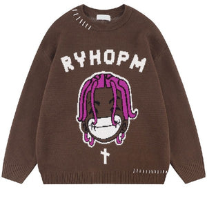 Loose Long Sleeve Pullover Sweater