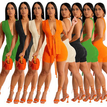 Load image into Gallery viewer, Sexy Bandage Tops And Shorts Two Piece Set
