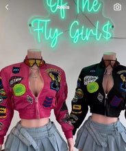 Load image into Gallery viewer, Long Sleeve Embroidered Jacket Baseball Coat
