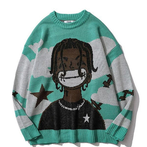 Loose Long Sleeve Pullover Sweater