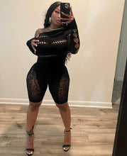 Load image into Gallery viewer, Sexy Mesh See Through Hollow Out Skinny Romper
