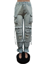 Load image into Gallery viewer, Fashion Denim Retro Casual Jeans
