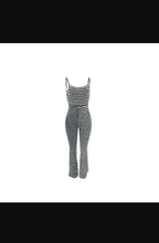 Load image into Gallery viewer, Sexy Backless Striped Jumpsuit
