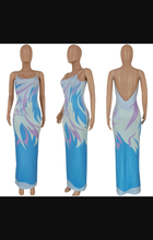 Load image into Gallery viewer, Sexy Printed Backless Sling Maxi Dress
