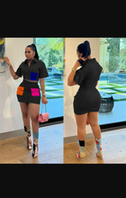 Load image into Gallery viewer, Fashion Pocket Short Sleeve Skirt Suit
