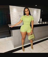 Load image into Gallery viewer, Casual Solid Sport Short Sleeve Shorts Two Piece Sets
